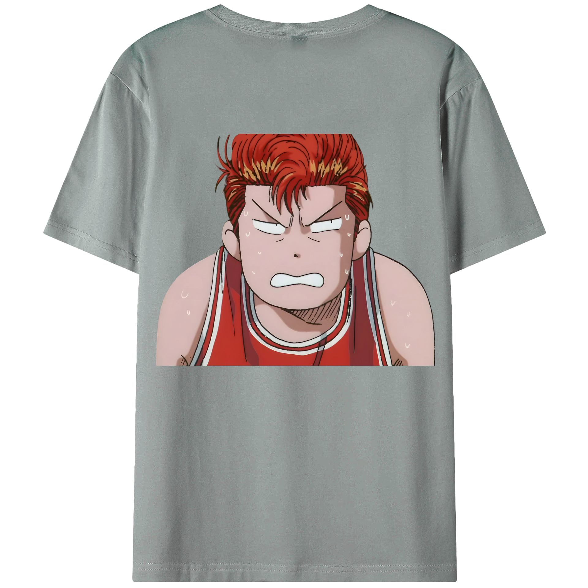 （画像用） SLAM DUNK／スラムダンク 綿100％ メンズ半袖Tシャツ（バックプリント） 通気性